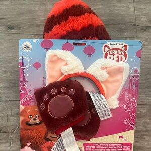 Disney Turning Red Hair Accessory Set - Red and White